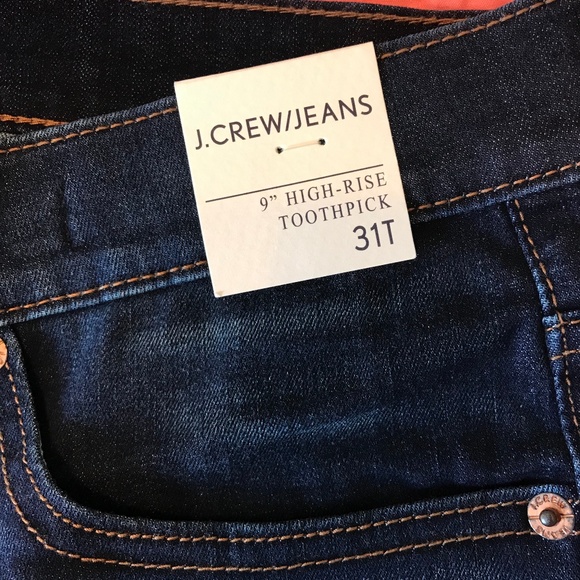 J. Crew Denim - JCrew 9" high-rise stretchy toothpick jean, indigo